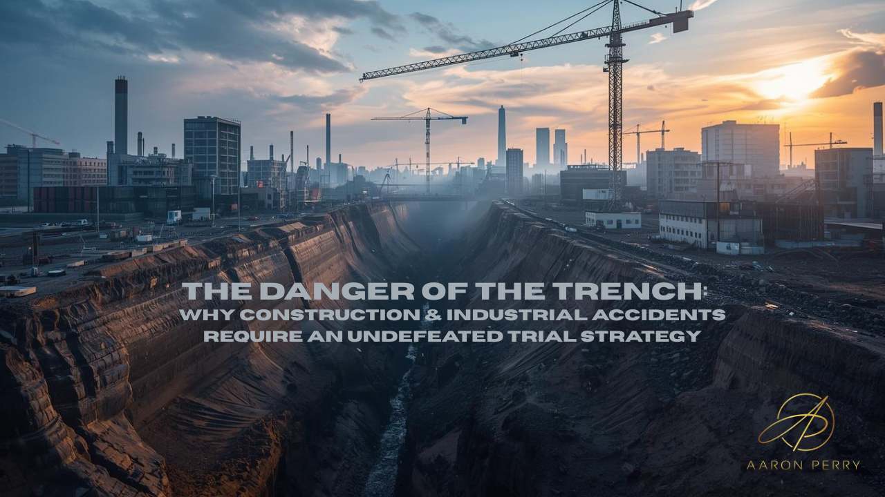 Featured image for “The Danger of the Trench: Why Construction & Industrial Accidents Require an Undefeated Trial Strategy”